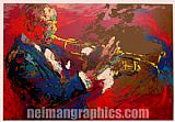 Leroy Neiman the jazz player painting